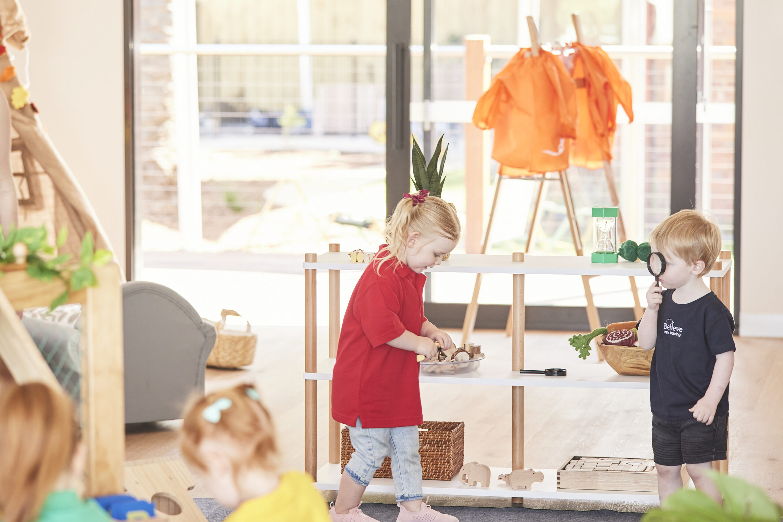 Play, Laugh, and Learn - Two kids engaging in play-based learning at Believe Early Learning Mooroopna.